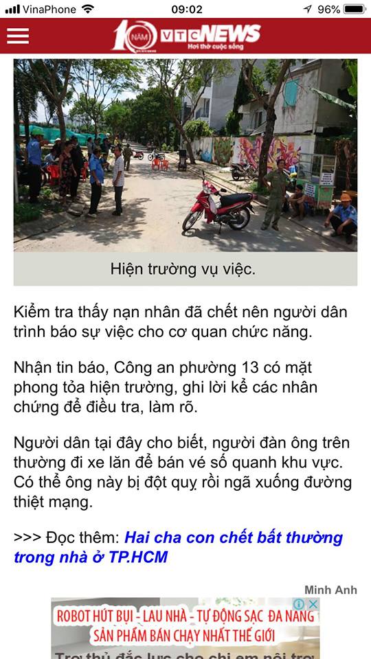 Giúp hòm từ thiện cho người đàn ông bán vé số mất ở ven đường